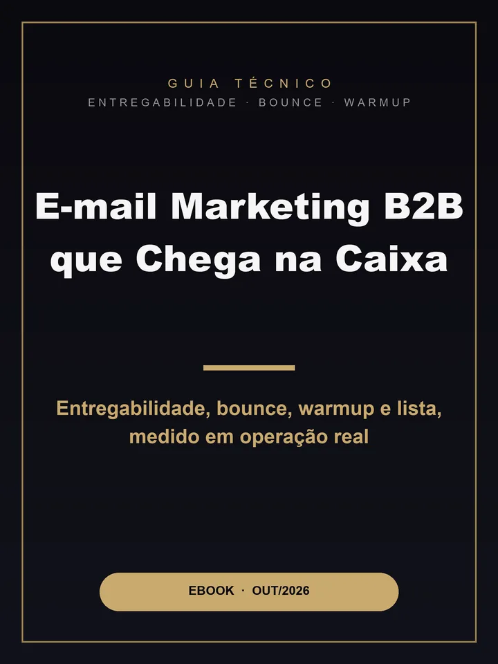 Capa do ebook: E-mail Marketing B2B que Chega na Caixa de Entrada
